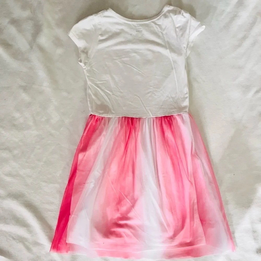 Carter's kids Pink and White Bunny tulle dress